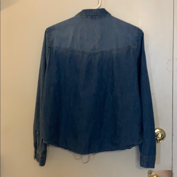 Snap button up denim shirt - Picture 2 of 3